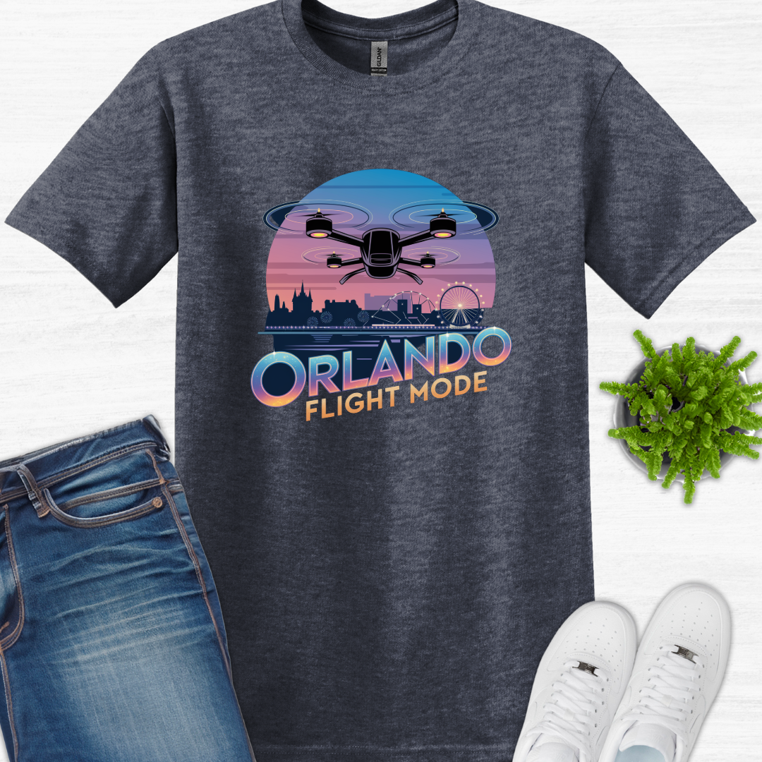 "Orlando Flight Mode" V2 – Florida Drone Pilot T-Shirt