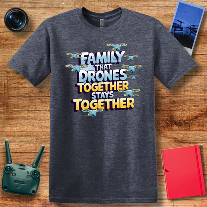 "Family That Drones Together Stays Together" Drone Enthusiast T-Shirt