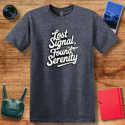 "Lost Signal, Found Serenity" Calming Drone T-Shirt