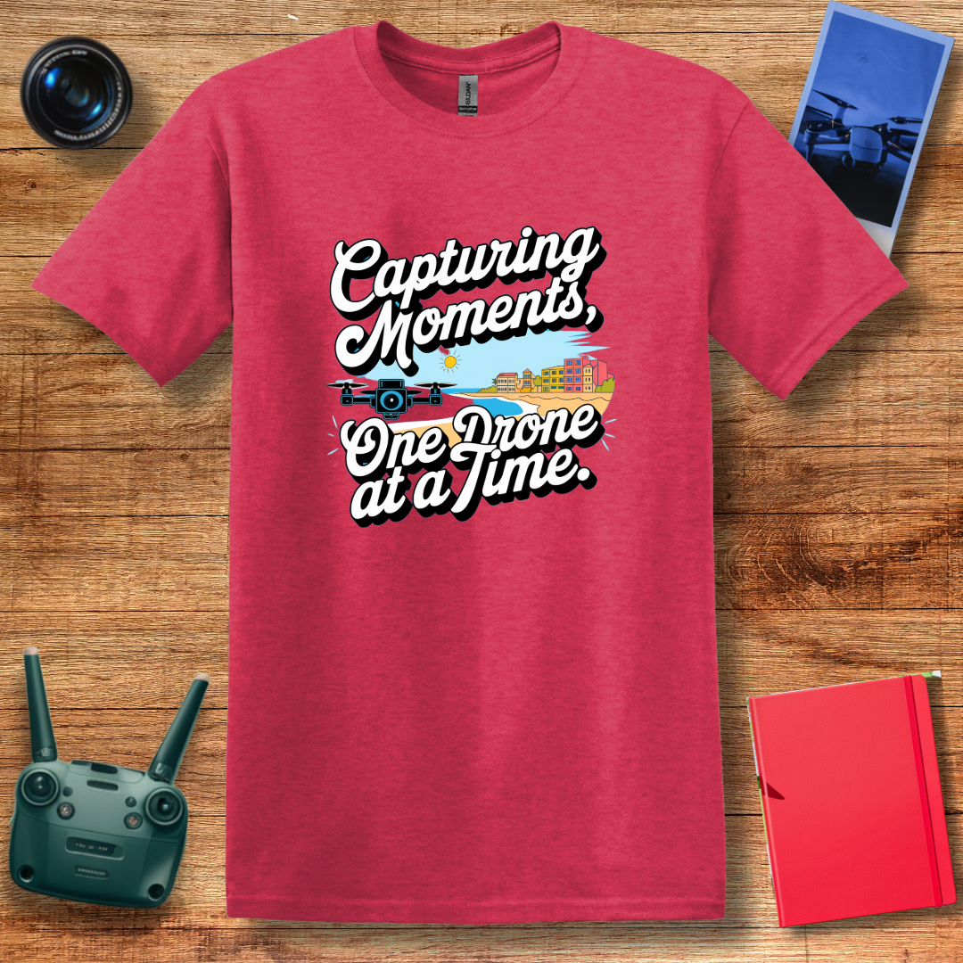 "Capturing Moments, One Drone at a Time" Inspirational T-Shirt