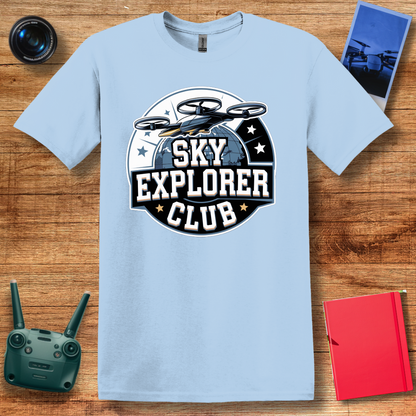 “Sky Explorer Club” Vintage Drone T-Shirt