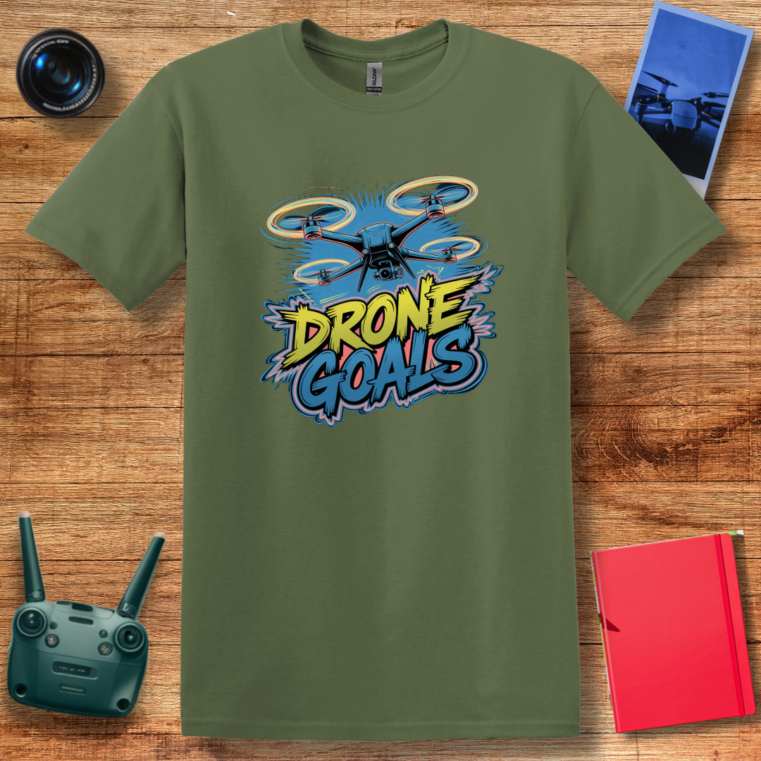 "Drone Goals" – Funny Drone Enthusiast T-Shirt