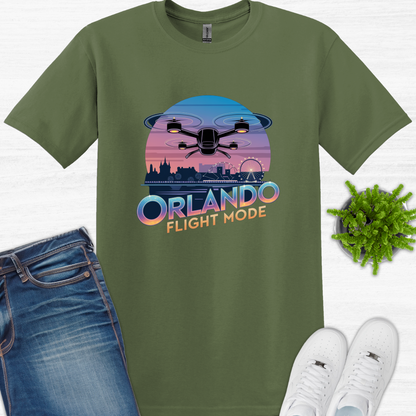 "Orlando Flight Mode" V2 – Florida Drone Pilot T-Shirt