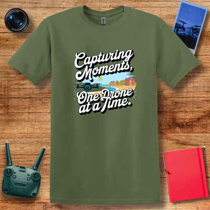 "Capturing Moments, One Drone at a Time" Inspirational T-Shirt