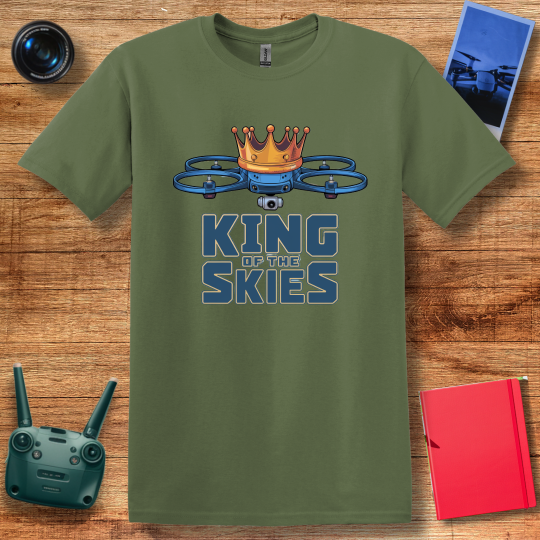 “King of the Skies” Drone Enthusiast T-Shirt