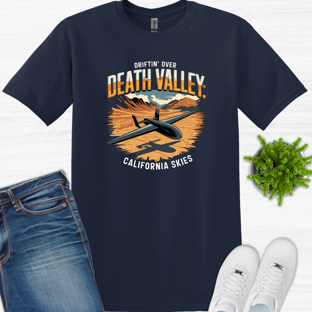 "Driftin’ Over Death Valley: California Skies" V3 – Drone Pilot T-Shirt