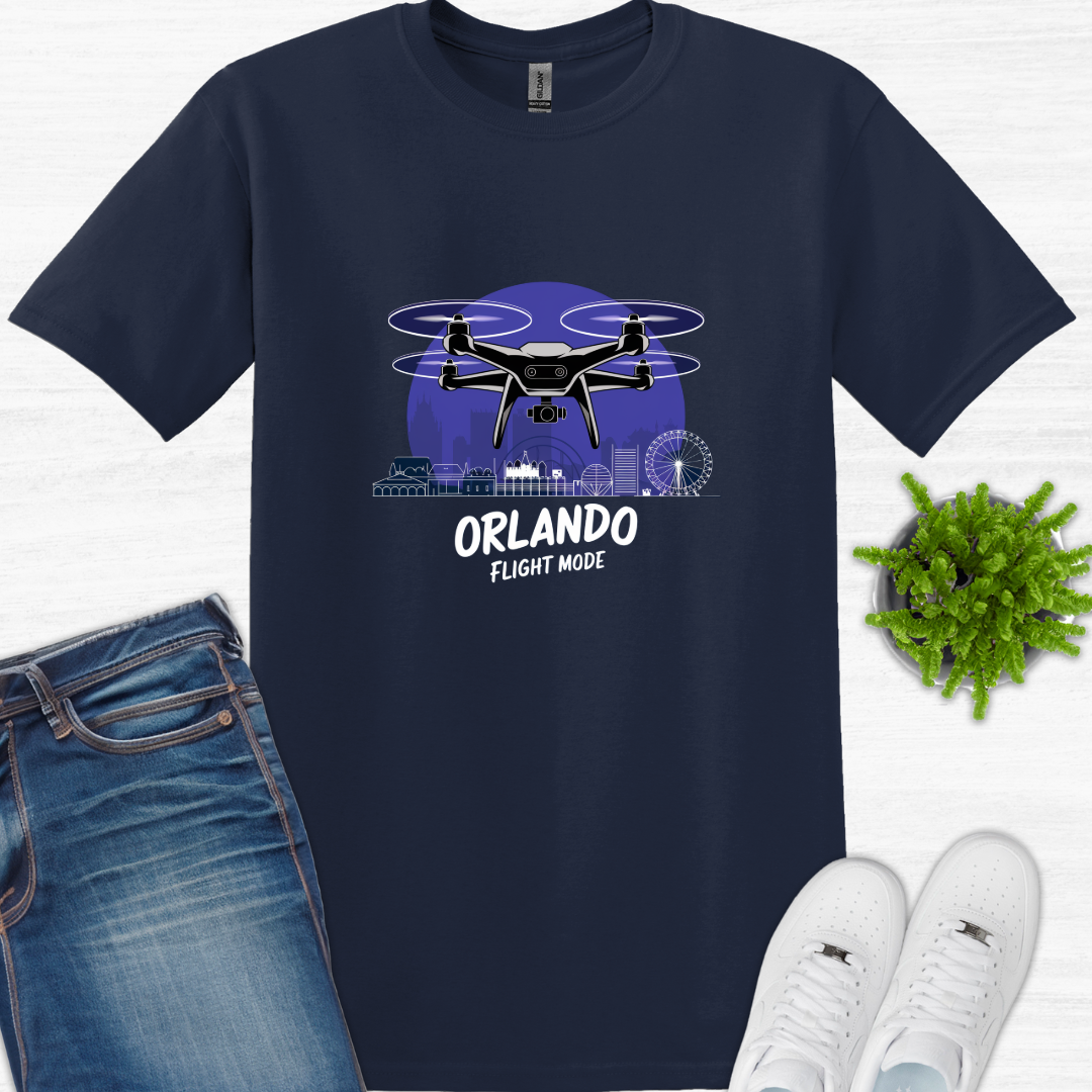 "Orlando Flight Mode" – Florida Drone Pilot T-Shirt