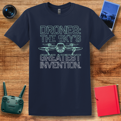 "Drones: The Sky’s Greatest Invention" Inspirtional Drone T-Shirt