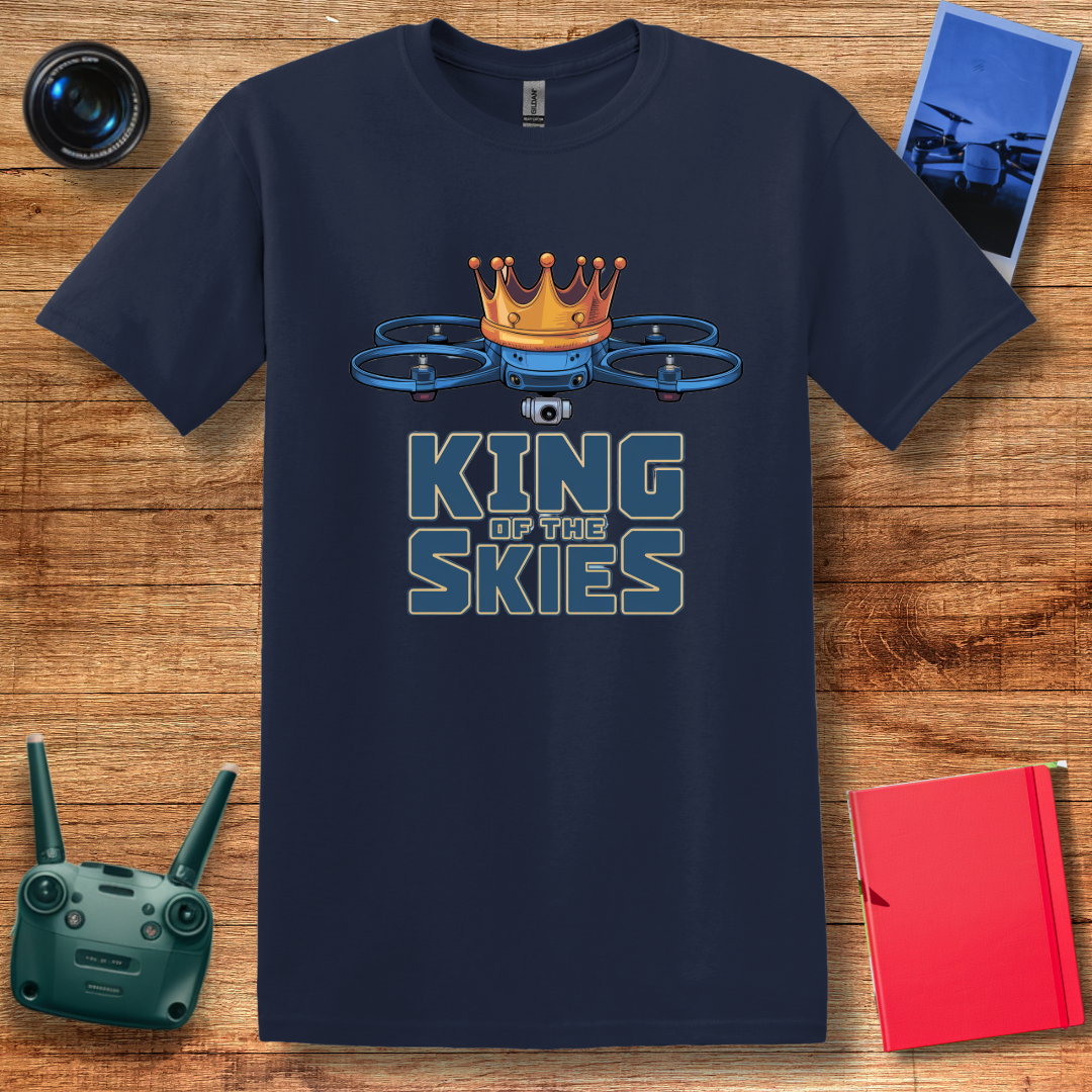 “King of the Skies” Drone Enthusiast T-Shirt