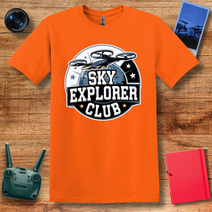 “Sky Explorer Club” Vintage Drone T-Shirt