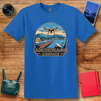 "Anchorage Airspace – Explore Alaska’s Heart from Above" V2 - Alaska Drone Enthusiast T-Shirt