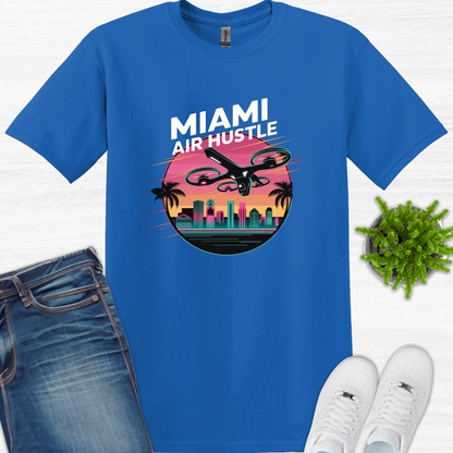 "Miami Air Hustle" – Florida Drone Pilot T-Shirt