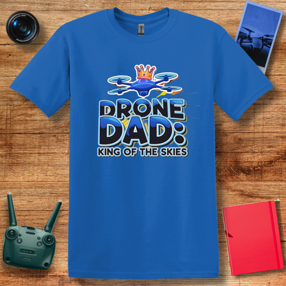 "Drone Dad: King of the Skies" V2 Funny, Drone Enthusiast T-Shirt