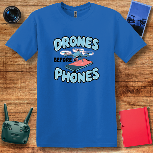 “Drones Before Phones” Funny Drone T-Shirt