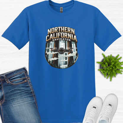 "Northern California Navigator" – Adventure Drone T-Shirt