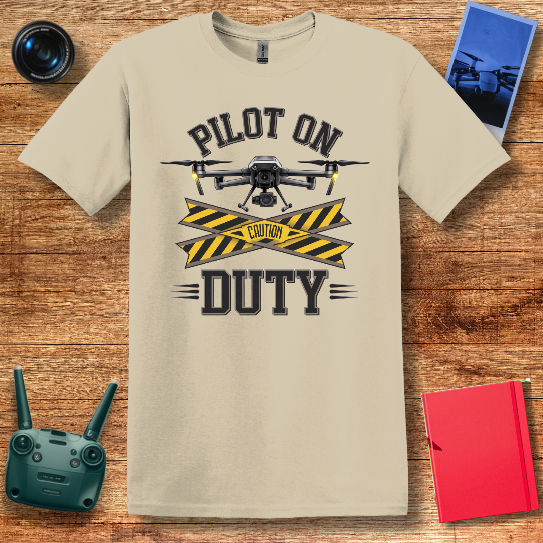 “Pilot on Duty” Bold Drone T-Shirt