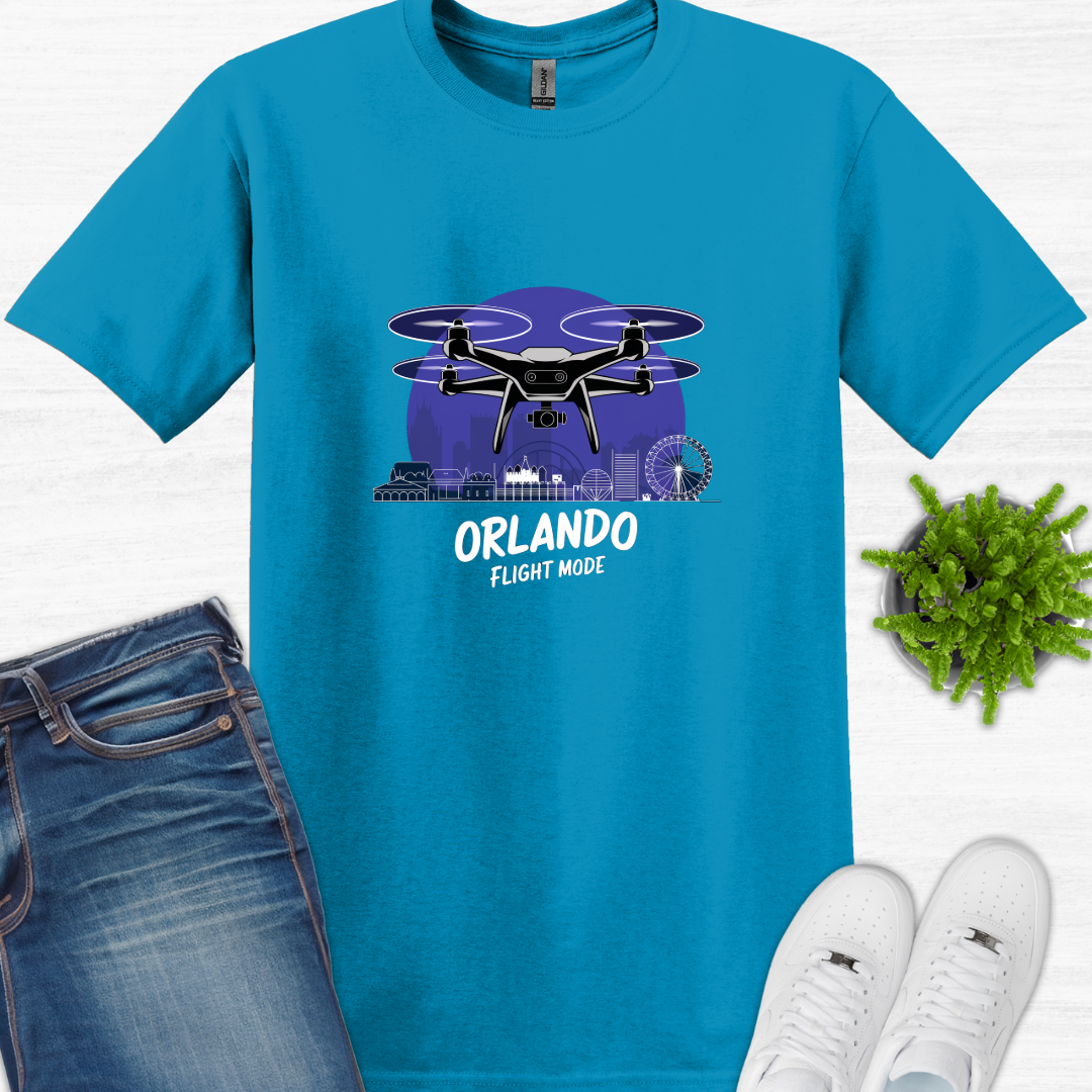 "Orlando Flight Mode" – Florida Drone Pilot T-Shirt