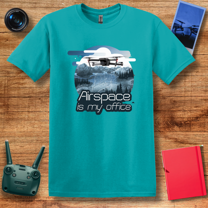 "Airspace is My Office" – Funny Drone Enthusiast T-Shirt