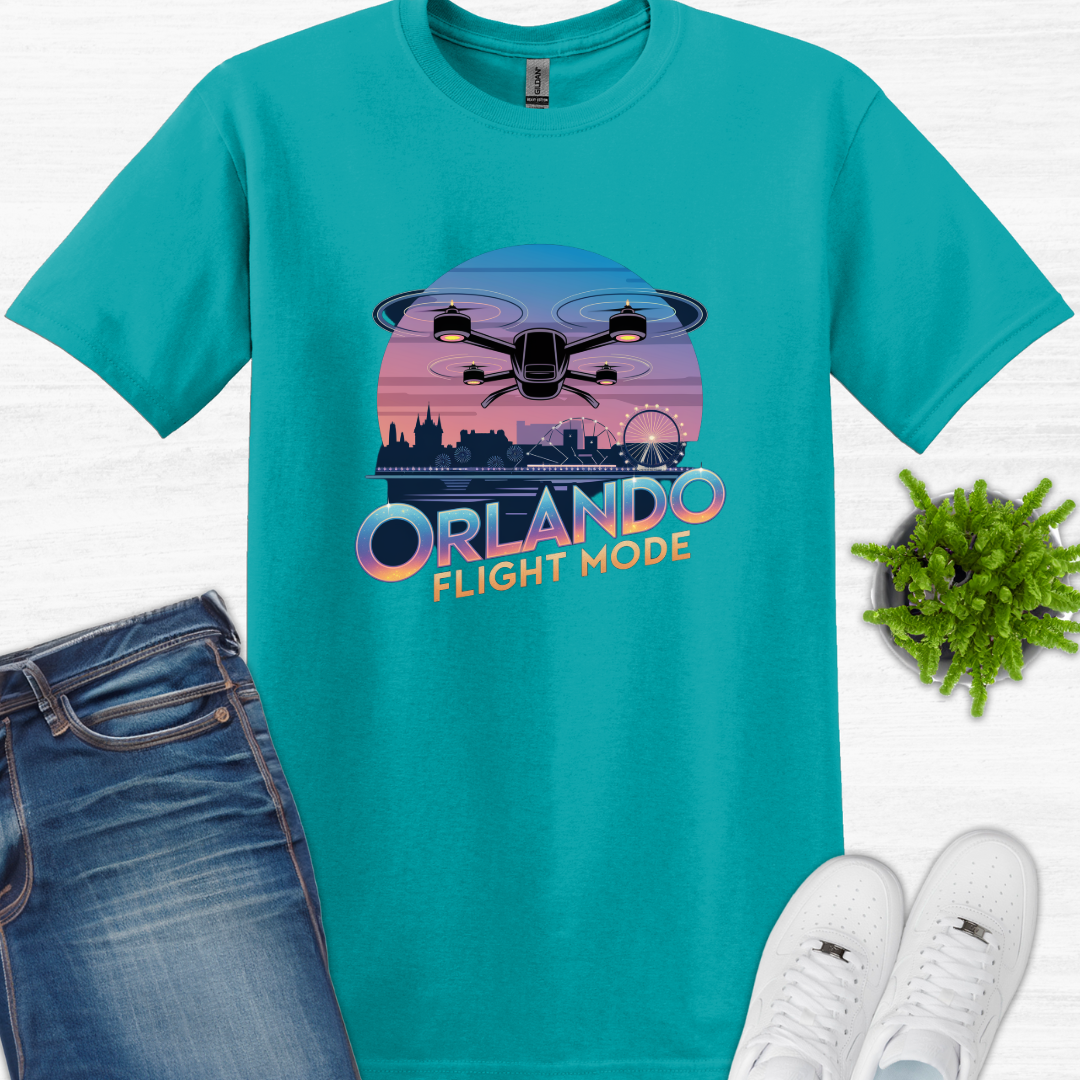 "Orlando Flight Mode" V2 – Florida Drone Pilot T-Shirt