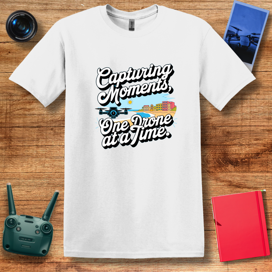 "Capturing Moments, One Drone at a Time" Inspirational T-Shirt